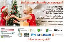 Świąteczne drzewko za surowce wtórne